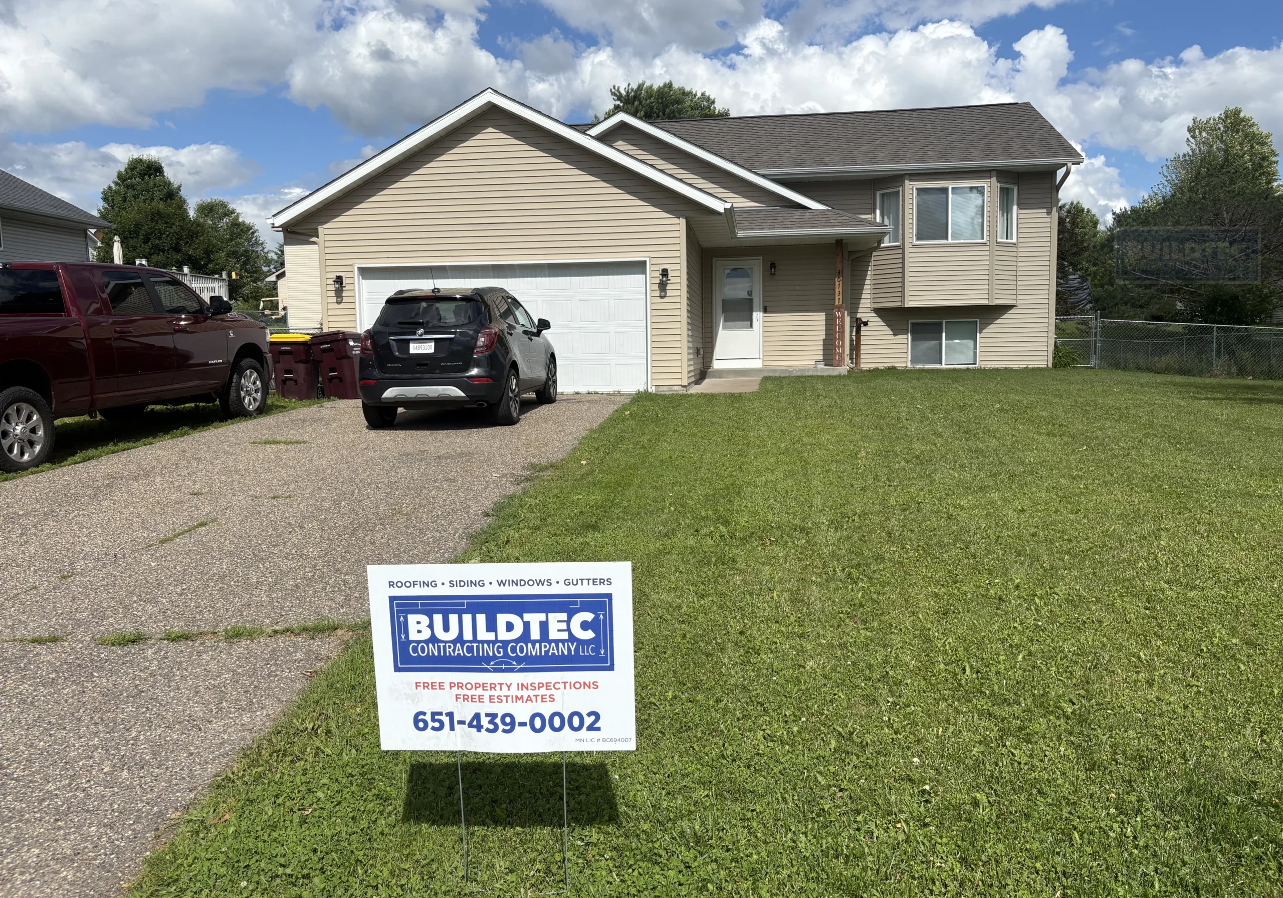 Home inspection in Shafer, MN by Buildtec